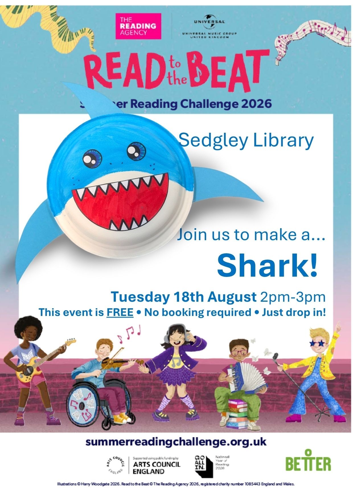 Sedgley Library - Summer Reading Challenge: Shark